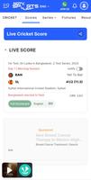 Live Cricket Score تصوير الشاشة 2