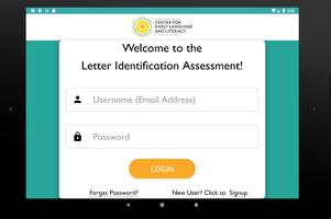Letter ID Assessment Affiche