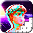 ARCADE Coloring Book Vaporwave Pixel Art APK