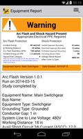برنامه‌نما Arc Flash Calculator Labeling عکس از صفحه