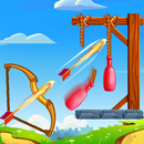 Bogenschießen Knock down Flaschen traf die Flasche APK