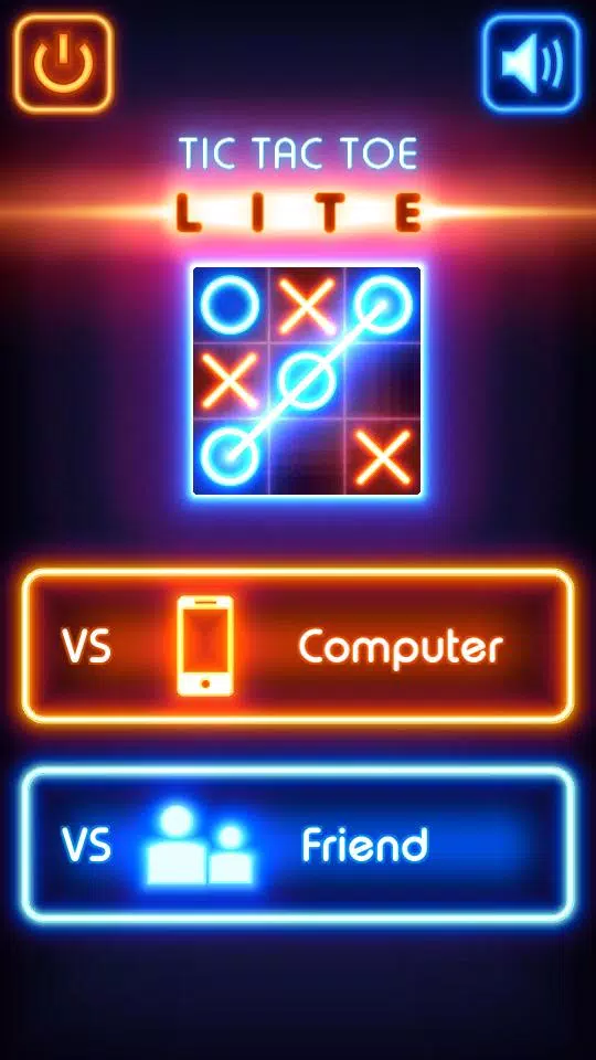 Tic Tac Toe glow - Puzzle Game - APK Download for Android