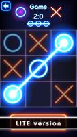 Tic Tac Toe glow - Puzzle Game capture d'écran 1