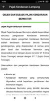 Info Cek Pajak Kendaraan Bermotor Lampung (Online) capture d'écran 3