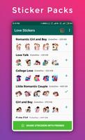 Love & Romantic Stickers For Whatsapp - WAStickers capture d'écran 1