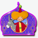 Joha, donkey and the 2 thieves أيقونة