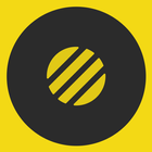 Yellow & Black - A Flatcon Ico icône