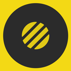 Yellow & Black - A Flatcon Ico icon