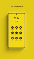Yellow & Black - A Flatcon Ico poster