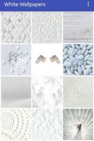 White Wallpapers Affiche