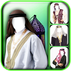 Arab Men Fashion Photo Suit biểu tượng