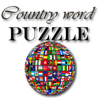 Country word puzzle game icône