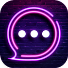 Neon Messenger for SMS - Emoji آئیکن