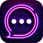 Neon Messenger for SMS - Emoji أيقونة