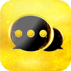 Black Golden SMS - Default SMS&Phone handler ไอคอน