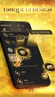 Black Golden SMS - Default SMS&Phone handler Affiche