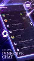 3D Galaxy SMS Messenger 2019 - Call app الملصق