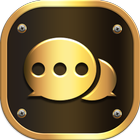 Luxury Golden SMS - Default SMS&Phone handler ícone