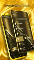 Luxury Golden SMS - Default SMS&Phone handler Affiche