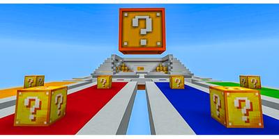 Lucky Blocks Race Minigame Map for MCPE poster