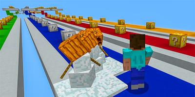 Lucky Blocks Race Minigame Map for MCPE screenshot 1