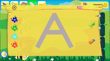 Letters tracing game پوسٹر