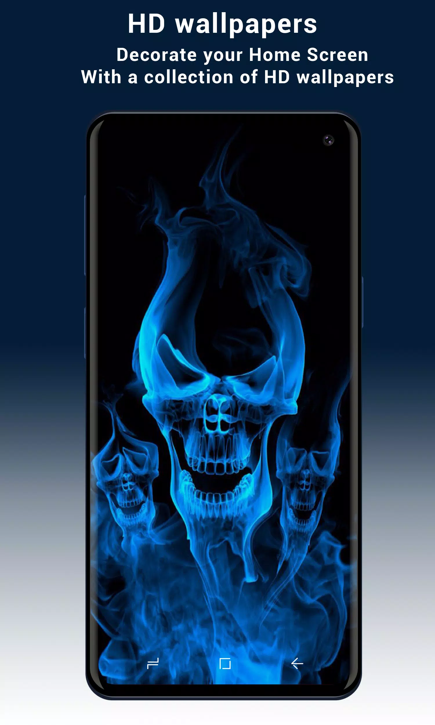 Blue Fire Skull Wallpaper HD - 4K APK per Android Download