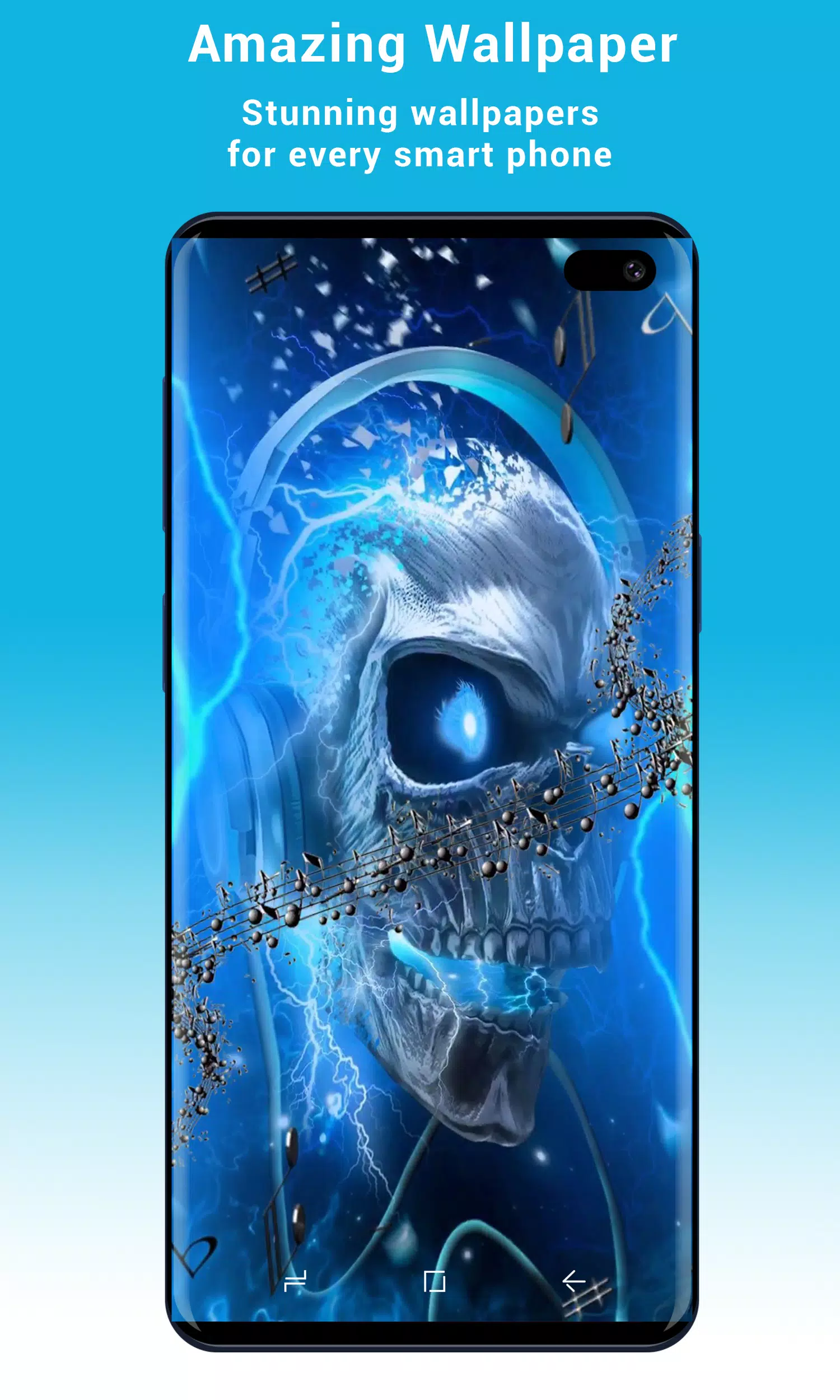 Blue Fire Skull Wallpaper HD - 4K APK for Android Download