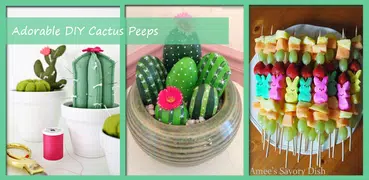 Очаровательны DIY Кактус Peeps