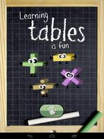 Learning tables is fun poster