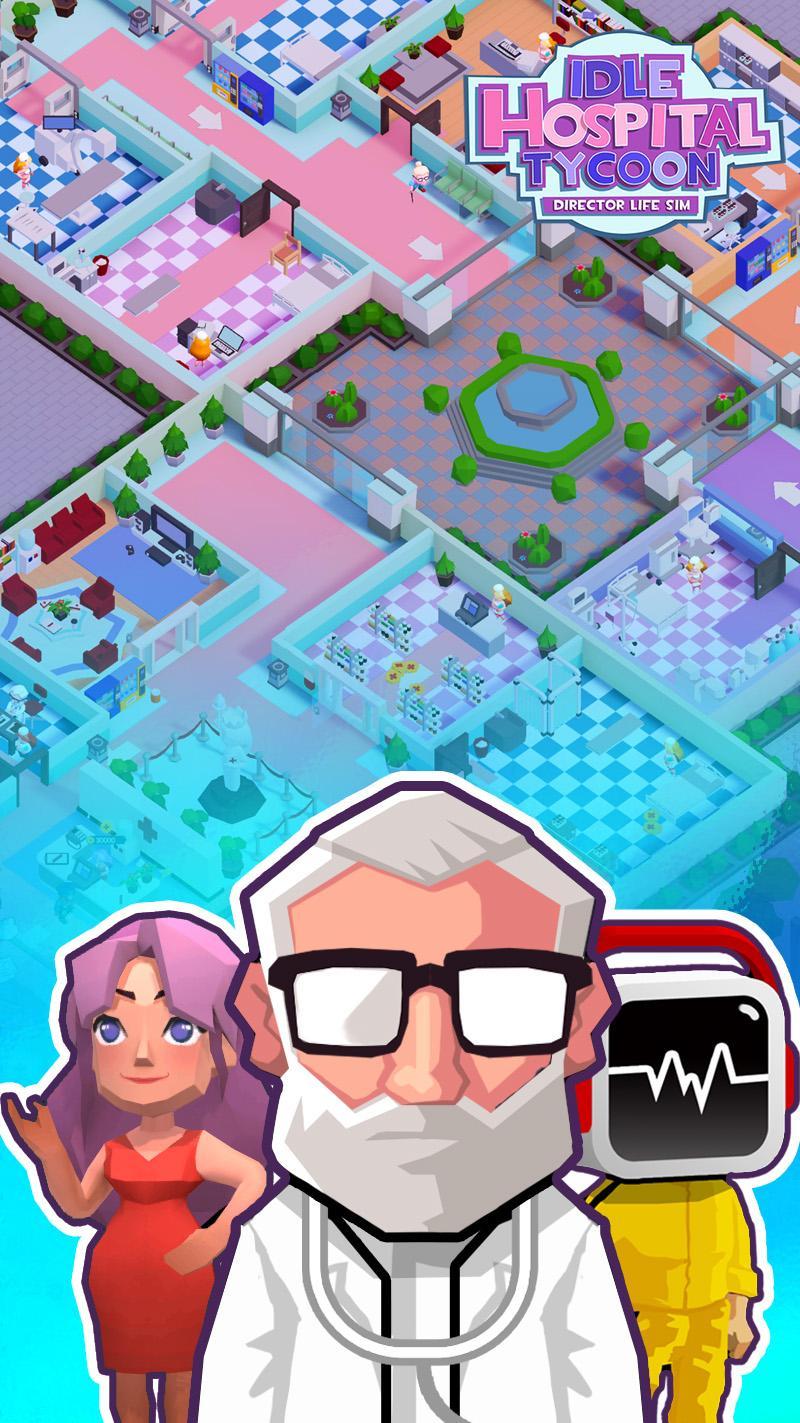 Idle life sim. Hospital Tycoon. Idle Hospital. Ментал Хоспитал идл. Андроид Idle Mental Hospital Tycoon Постер.