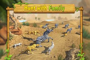 Cheetah Family Animal Sim imagem de tela 1