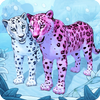 Snow Leopard Family Sim Zeichen