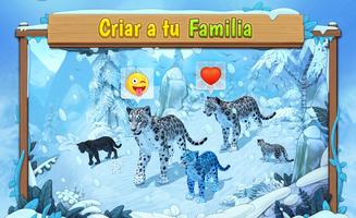 Snow Leopard Family Sim Poster