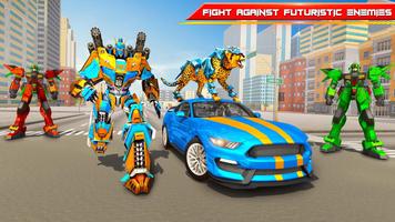 Wild Cat Robot Transform Games скриншот 1