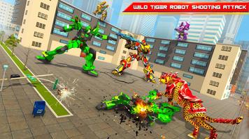 Wild Cat Robot Transform Games скриншот 3