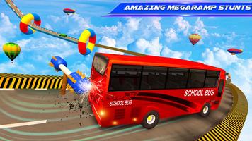 Real School Bus Mega Ramp Stunts Simulator imagem de tela 3