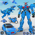 Dino Robot Transform Bike Game biểu tượng
