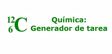 Química: Generador de tarea
