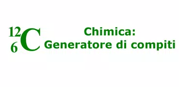 Chimica: Generatore di compiti