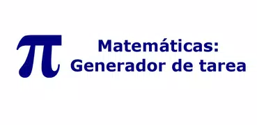 Matemáticas Generador de tarea