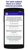 Math: Exercises Generator-poster