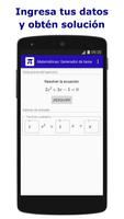 Matemáticas Generador de tarea captura de pantalla 3