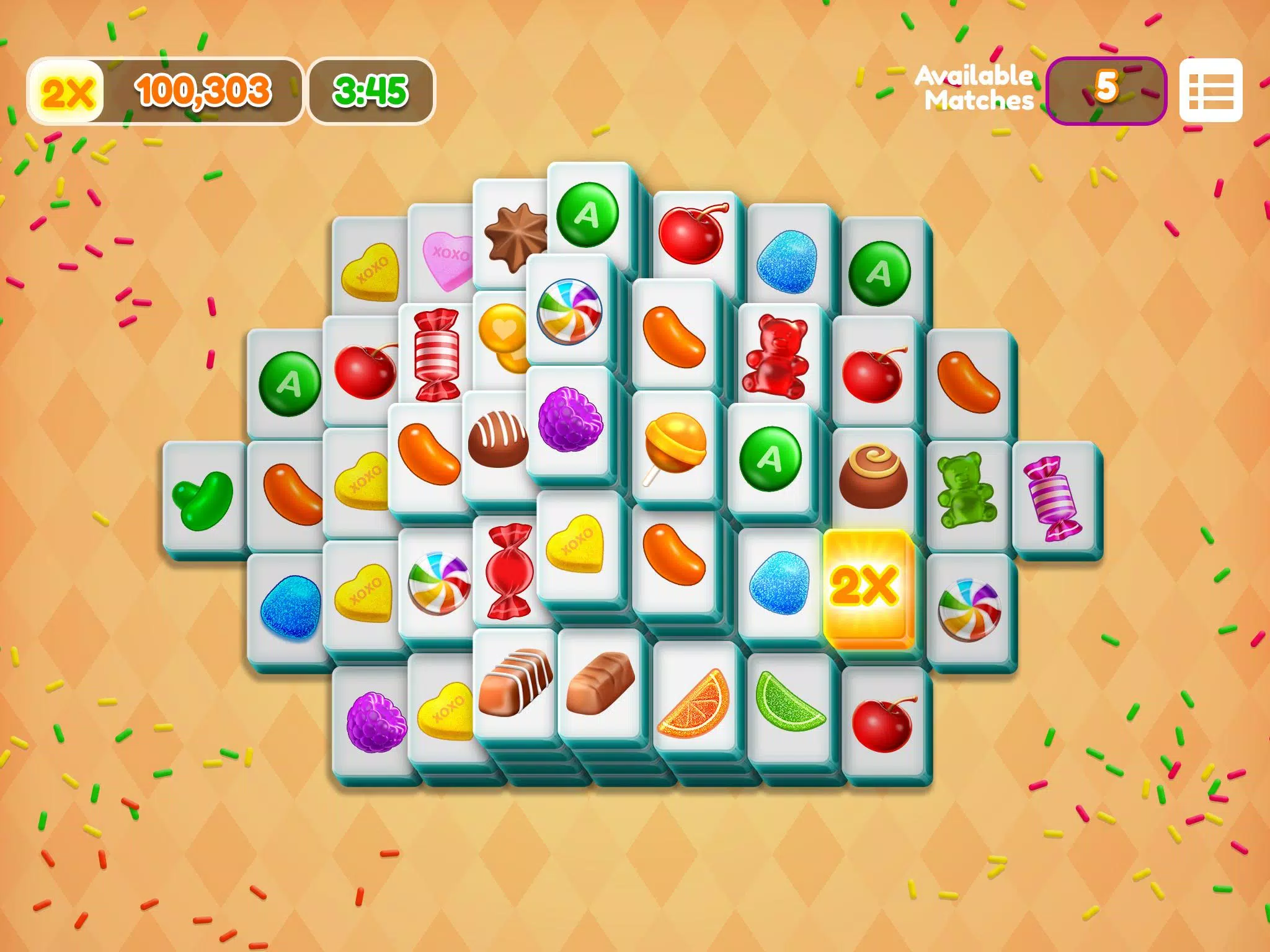 Solitaire Mahjong Candy - Jogue Solitaire Mahjong Candy Jogo Online