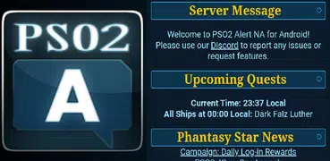 PSO2 Alert - NGS and Classic