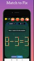 Matches Puzzle Free Equation Solving game capture d'écran 2