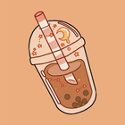 Aesthetic Tea Boba Wallpaper ikon