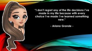 Ariana Grande Songs : Best Quotes App Ekran Görüntüsü 3