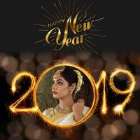 2019 New Year Photo Frames captura de pantalla 2