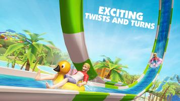 Waterslide Racing Stunt Game capture d'écran 2